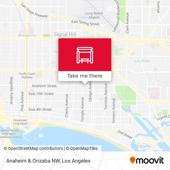 Anaheim & Orizaba NW map