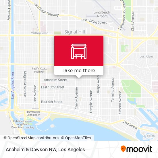 Anaheim & Dawson NW map