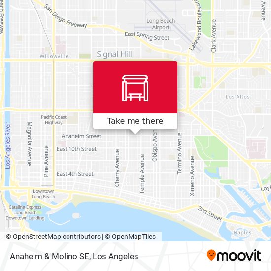 Anaheim & Molino SE map