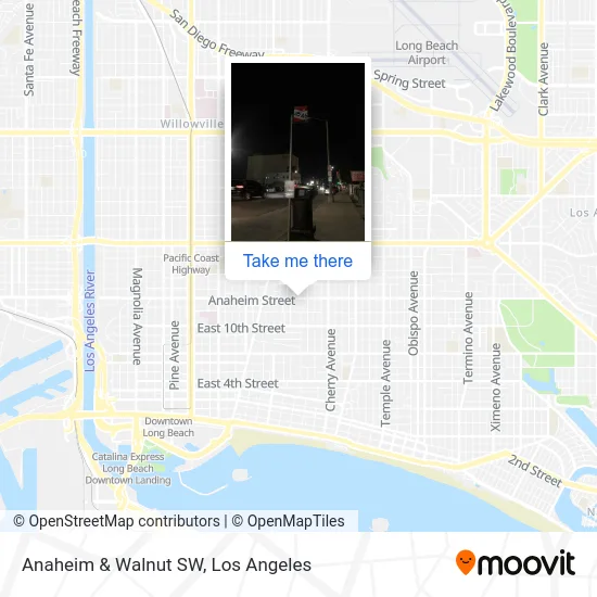 Anaheim & Walnut SW map