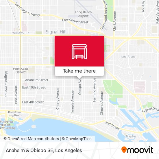 Anaheim & Obispo SE map