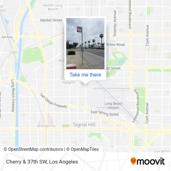 Cherry & 37th SW map