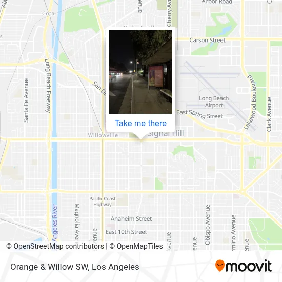 Orange & Willow SW map