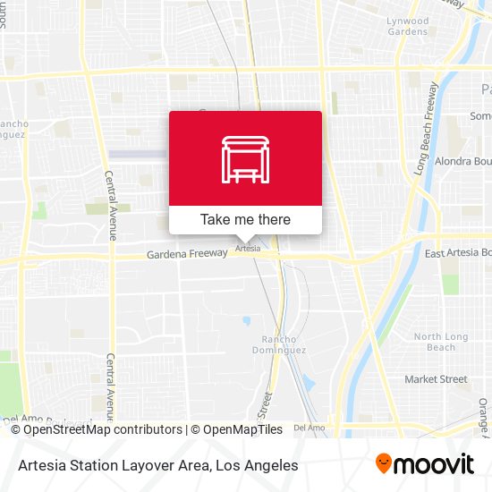 Mapa de Artesia Station Layover Area