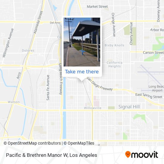 Pacific & Brethren Manor W map