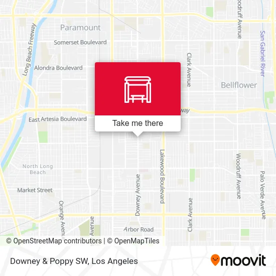 Downey & Poppy SW map
