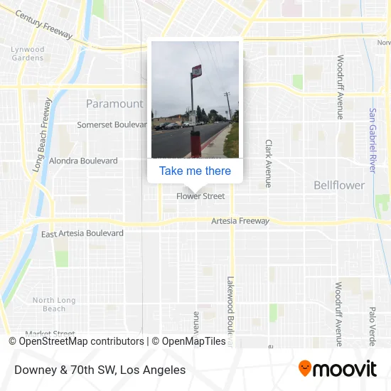 Downey & 70th SW map