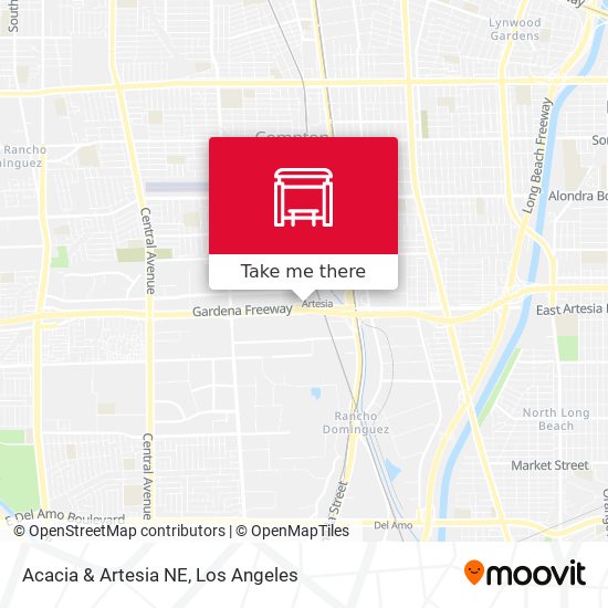 Acacia & Artesia NE map