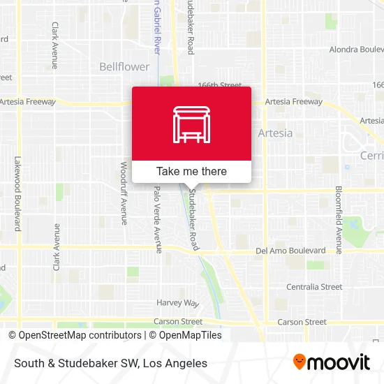 South & Studebaker SW map
