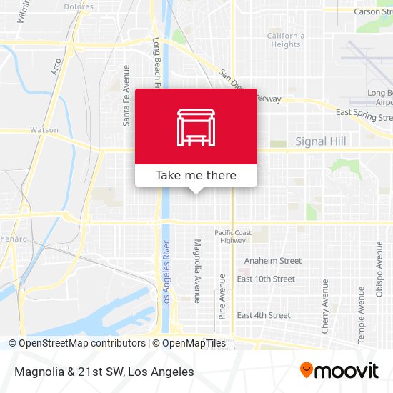 Magnolia & 21st SW map