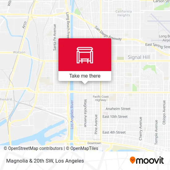 Magnolia & 20th SW map