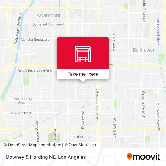 Downey & Harding NE map