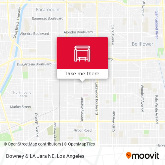 Downey & LA Jara NE map