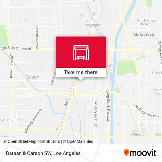 Mapa de Bataan & Carson SW
