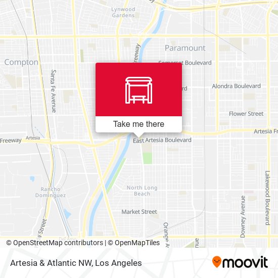 Artesia & Atlantic NW map