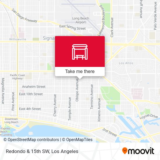 Redondo & 15th SW map