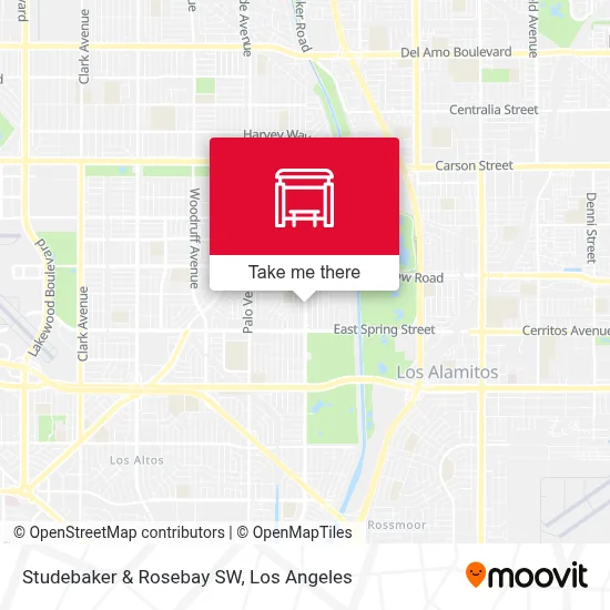 Studebaker & Rosebay SW map