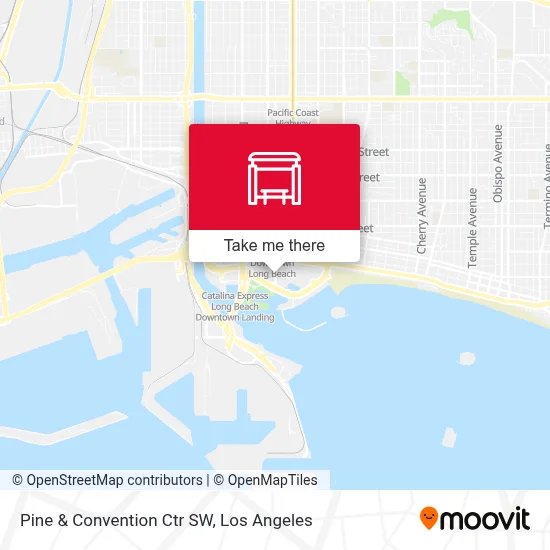 Pine & Convention Ctr SW map