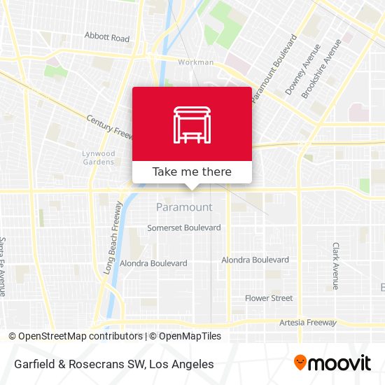 Garfield & Rosecrans SW map