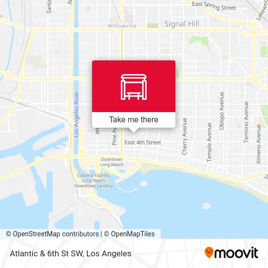 Atlantic & 6th St SW map