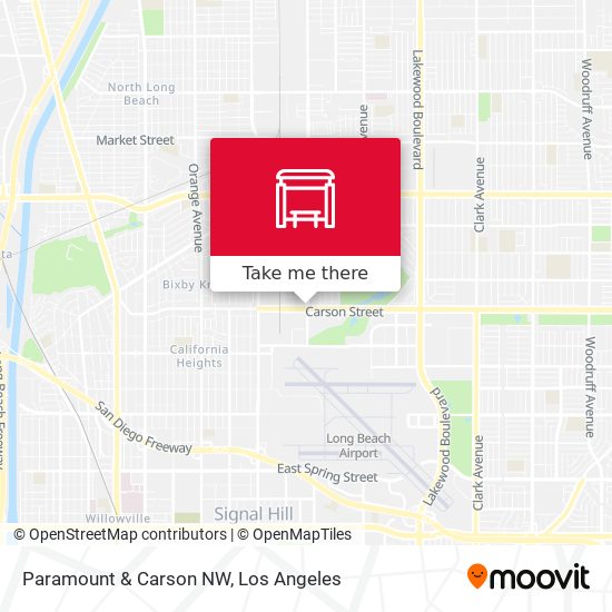 Paramount & Carson NW map