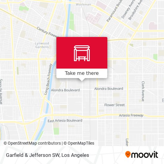 Garfield & Jefferson SW map
