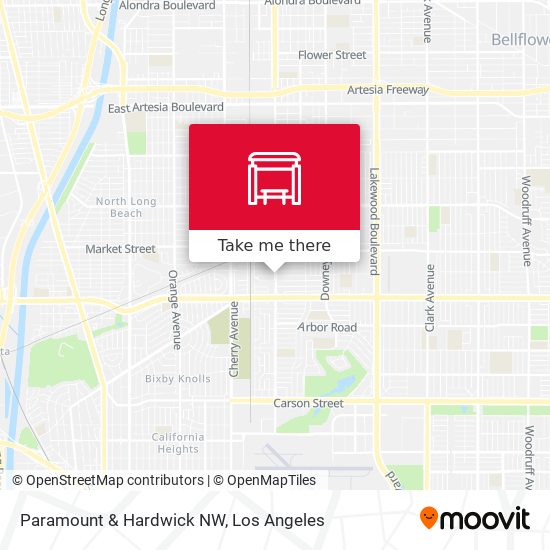 Paramount & Hardwick NW map