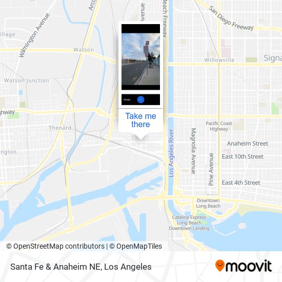 Santa Fe & Anaheim NE map