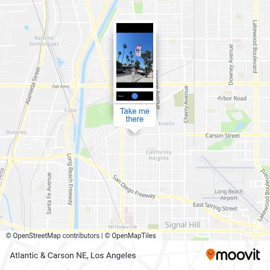Atlantic & Carson NE map