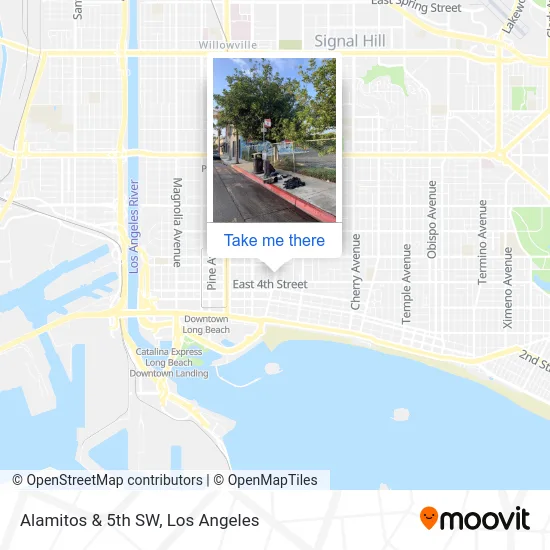 Alamitos & 5th SW map