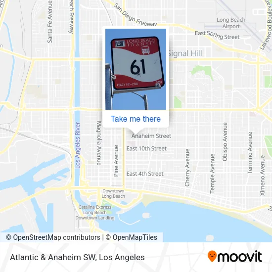 Atlantic & Anaheim SW map