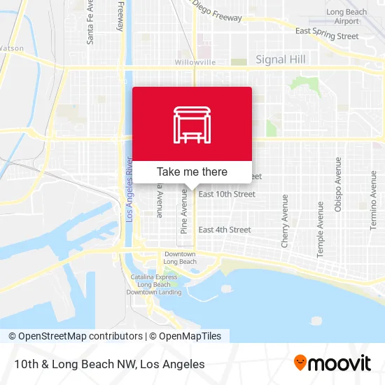 10th & Long Beach NW map