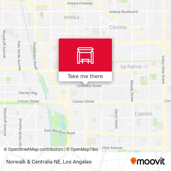 Mapa de Norwalk & Centralia NE