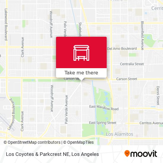 Mapa de Los Coyotes & Parkcrest NE