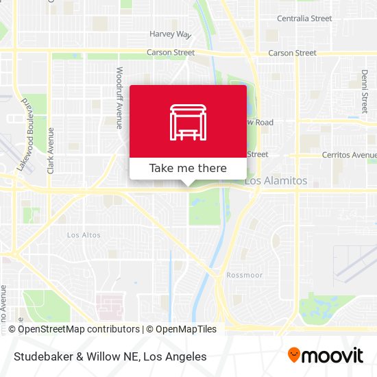 Studebaker & Willow NE map