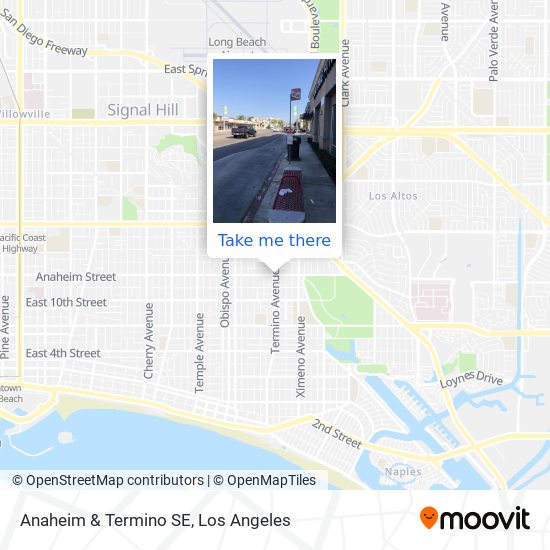 Mapa de Anaheim & Termino SE