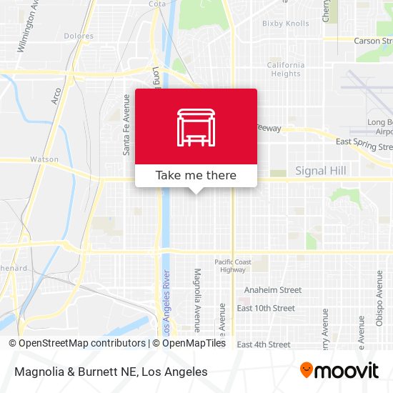 Magnolia & Burnett NE map