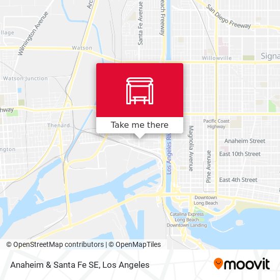 Anaheim & Santa Fe SE map