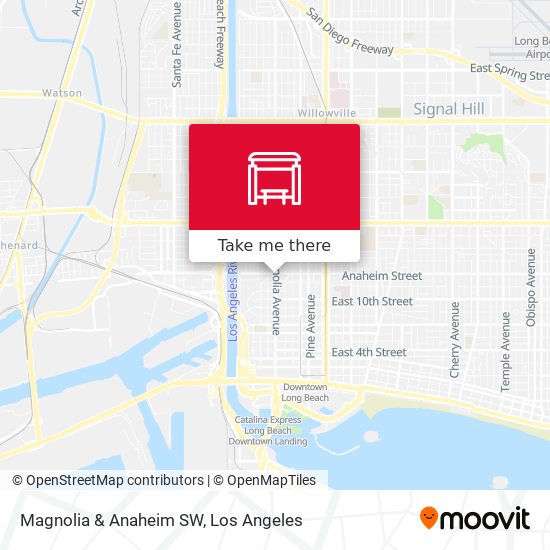 Mapa de Magnolia & Anaheim SW