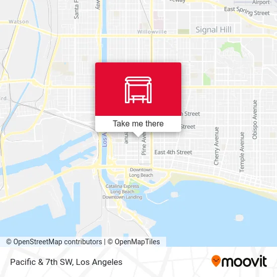 Pacific & 7th SW map