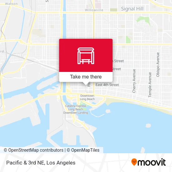 Pacific & 3rd NE map