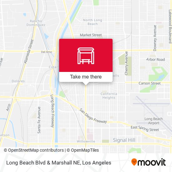 Long Beach Blvd & Marshall NE map