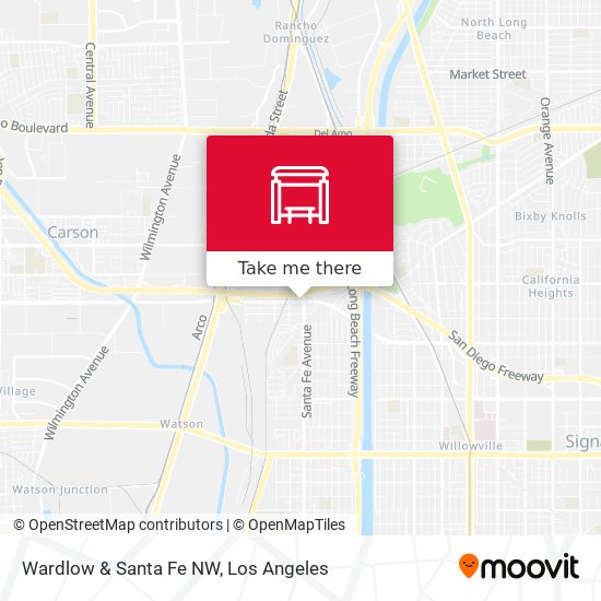 Wardlow & Santa Fe NW map