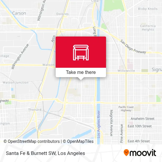 Santa Fe & Burnett SW map