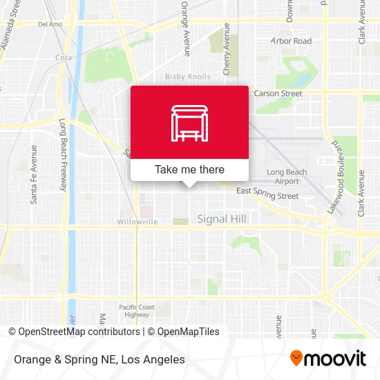 Orange & Spring NE map