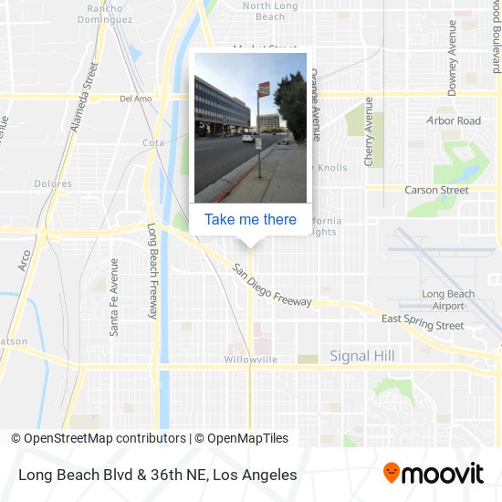 Long Beach Blvd & 36th NE map