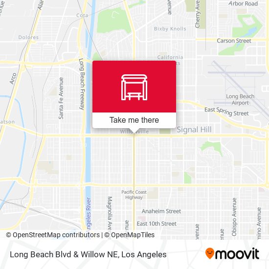 Long Beach Blvd & Willow NE map