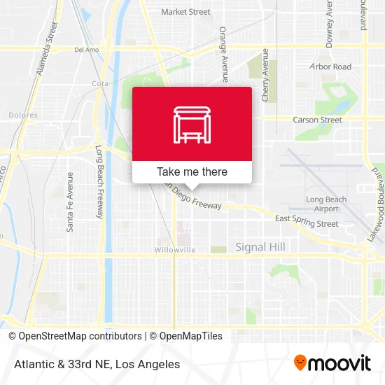 Atlantic & 33rd NE map