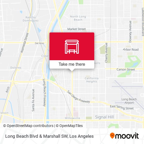 Long Beach Blvd & Marshall SW map