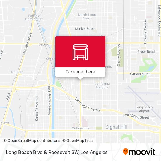 Long Beach Blvd & Roosevelt SW map